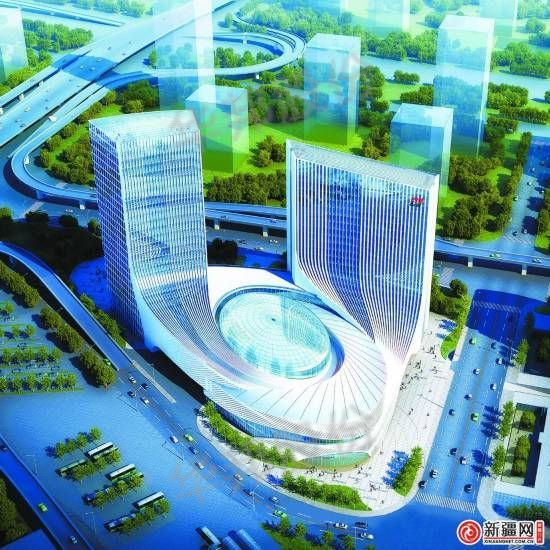 The silk road economic belt center in urumqi, xinjiang uygur autonomous region